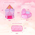 3pc Princess Fairy Tale Kids Play Tent, Cube Crawl Tunnel, Ball Pit for Toddlers Indoor Outdoor Playhouse
