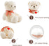 11.4 Small Teddy Bear with Heart Cute White Teddy Bear Stuffed Animals Soft Stuffed Bear Plush Bear Plushie Toys Gifts