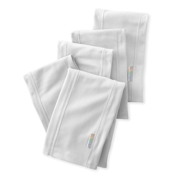 Butterblu Bailey 5-Pack Burp Cloths 100% Organic Cotton Knit for Newborn &