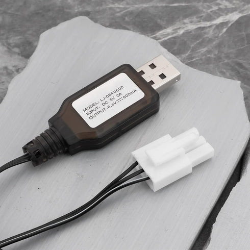 Briny River 2S 6.4V 600mA EL4.5-3P Life USB to Plug Batteries Charging Wire for Most Model Remote Control Cars Trucks