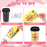Yiyiring Set 12 10 oz of Mother's Day DIY Color Your Own Cups Coloring Cups Color Your Own Plastic Mugs for Party