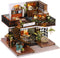 CUTEBEE Dollhouse Miniature with Furniture, DIY Wooden Dollhouse Kit Plus Dust Proof,