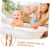 WEKAMOS 1Set Hair Brush with Soft Bristles for Gentle Grooming Handle Bathing Kit for Newborns and Easy to Clean Comb