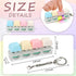 COZYMATE (Macaroon1, 4 1) Keyboard Fidget Toys for Adults Keyboard Clicker with LED Light Keychain Fidget Sensory Fun