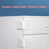 Cabinet Locks Baby Proofing Straps, Child Proof Refrigerator Lock Pack of 6, Safety Cupboard Locks for Kids