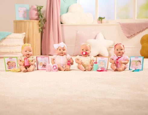 Baby Sweetheart by Battat Bath Time 12-Inch Soft-Body Newborn Baby Doll with Story Book & Accessories