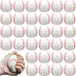 60 Pcs Baseball Stress Ball, 2.5 Inch Mini Squeeze Foam Baseball for Kids, Relaxable Sports Ball for Parties