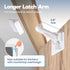 Upgraded Invisible Baby Proofing Cabinet Latch Locks - 10 Pack, No Drilling Required, Works with Most Cabinets