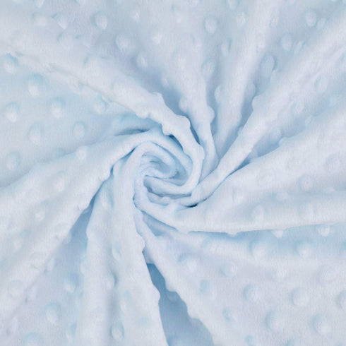 American Baby Company Heavenly Soft Minky Dot Fitted Contoured Changing Pad Cover, Blue Puff