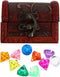 balacoo 1 Set Mini Pirate Treasure Chests - Vintage Pirate Jewelry Storage Box with Lock and Jewels Crafting Children's