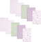 Hudson Baby Unisex Baby Cotton Flannel Burp Cloths, Purple Dainty Floral, 10 Pack