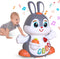 MOONTOY Bunny Musical Toy for 1+ Year Old, Baby Crawling Toy with Light & Sound for 6-12 Months