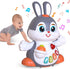 MOONTOY Bunny Musical Toy for 1+ Year Old, Baby Crawling Toy with Light & Sound for 6-12 Months