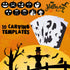 Pumpkin Carving Kit for Kids - 6 Easy Tools, 6 LED Candles, 10 Stencils & 20 Halloween Candy Bags