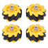 Mecanum Wheel 48mm Omni Directional Electric Motors Parts for Smart Robot Car Accessories DIY Components, 2 Pairs.