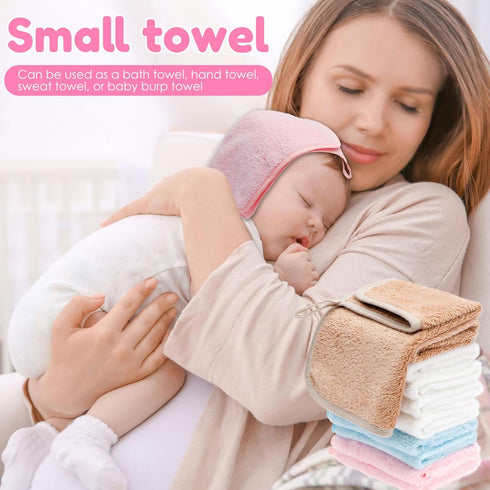 kjcbkcb 15 Set 5 10 Pcs Baby Bath Towel Soft and Absorbent Includes Hooded Baby Towels and Washcloths for Kids