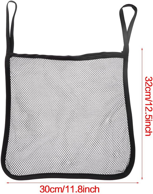 4Pcs Baby Stroller Bag, Oxford Hanging Mesh Organizer, 11.8"x12.5", Black