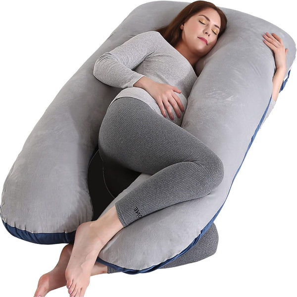 Amagoing 55 inches Pregnancy Pillows for Sleeping, U Shaped Maternity Full Body