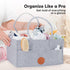 KeaBabies Portable Diaper Changing Pad and Baby Diaper Caddy Organizer - Waterproof Foldable Baby Changing Mat - Large