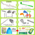 Toddler Golf Clubs Set - Adjustable Kids Golf Toys with Scorecard & Storage Bag for Indoor/Outdoor Play