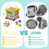 6-in-1 4 1 2 1 Baby Activity Cube, Educational Early Development Toy with Sensory Shape Blocks, Music Busy Board