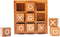 Wooden XO Blocks Tic Tac Toe Board Game by BSIRI - Ideal for Kids and Family Game Night, Unique Gifts