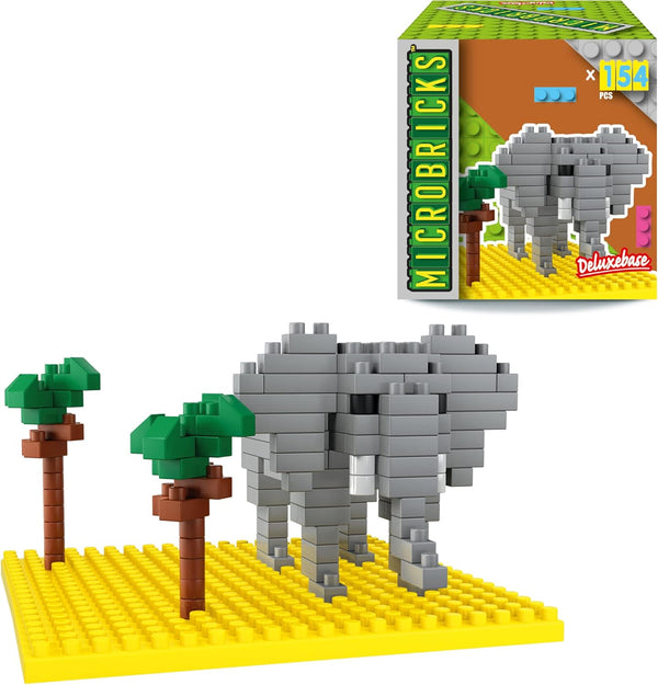 Elephant from Deluxebase, Jungle Themed 3D Puzzle Mini Blocks Building Toys, Easy to Use Elephant Toy