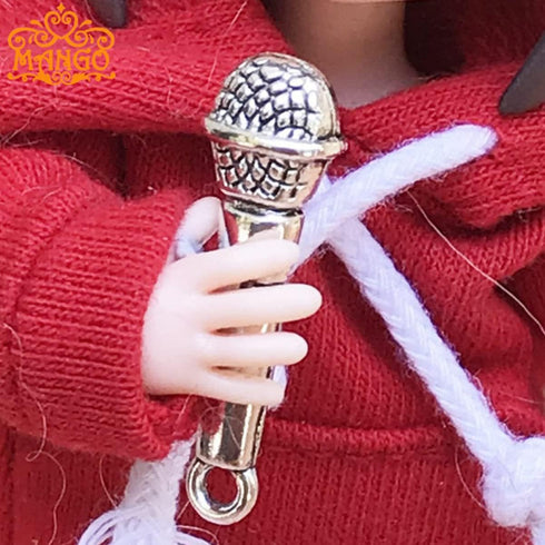 Toyvian Dollhouse Decor Musical Doll, 1:12 Scale Miniature Microphone Musical Instruments Dollhouse Accessories