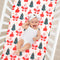 Christmas Crib Sheet,Baby Sheets Fitted Crib Sheet Cozy Breathable Fits Standard Size