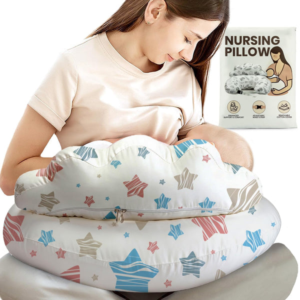 PILLANI Nursing Pillow for Breastfeeding & Bottle Feeding, Original Breast Feeding Pillow