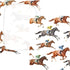CZXW 52" 28" Horse Racing Jockeys Crib Sheets Fitted x Natural Cotton Soft & Breathable for Baby Crib Mattress