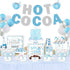 30pcs Hot Chocolate Bar Kit Hot Cocoa Bar Banner Baby It's Cold Outside Bar Sign Toppings Labels Cup Tags Stickers