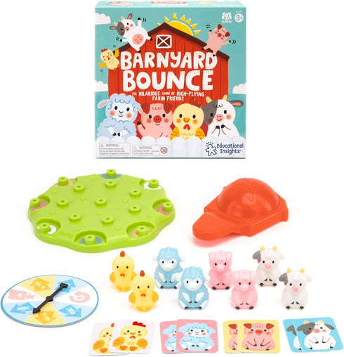 Educational Insights Barnyard Bounce Game - Preschool Memory & Matching Game - Gift for Boys & Girls Ages 3+
