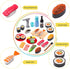 Funpynani Set, 34Pcs, 3+ Sushi Slicing Play Food Ages LED Light with Color Changing Pretend Food Toys Accessories