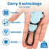 HOXITRADE 6PCS Stroller Hooks for Diaper Bags Durable Leather Stroller Straps & Heavy-Duty Clips | Universal Stroller
