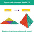 3D Building Set for Learning Math - 32-pc, Made in USA, Includes Many Online Activities (Pentagon/Triangle)