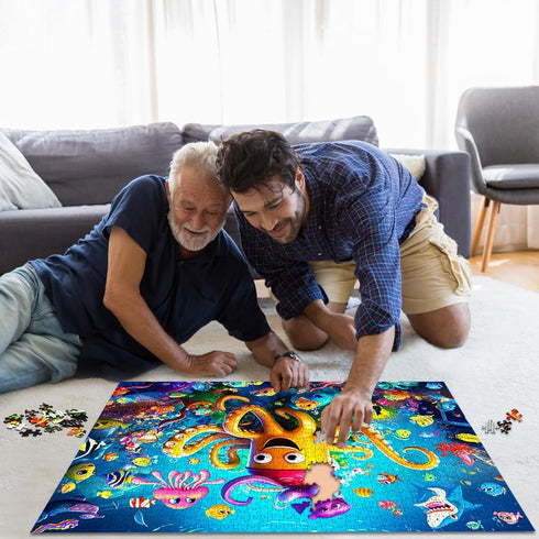 Beautiful Colorful Ocean 1000 Piece Jigsaw Puzzle for Adults, Challenging Puzzle for Relaxation