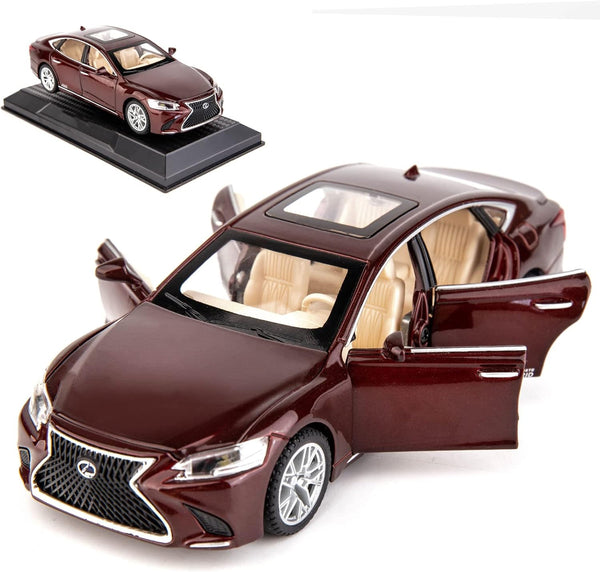 BDTCTK 1/32 Compatible Lexus Ls500h Model Car, Zinc Alloy Pull Back Toy Car with Sound and Light for Kids