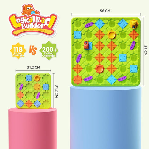 Brain Stem Activity Logic Kits, Board Teaser Games & Puzzles with 200+ Challenges, Educational Learning Maze Games for