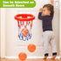 Bath Toys - Bathtub Basketball Hoop for Kids, Shower Toys for Ages 4-8, Suction Cup Hoop & 3 No Hole Balls Set