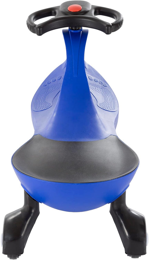 Lil' Rider Wiggle Car Ride on Toy, No Batteries or Pedals, Outdoor Ride on for Kids 3 Years and Up (Blue)