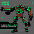 JITTERYGIT Mech Robot Soldier Glow in The Dark Bricks Toy STEM Gift Set - Cool Military Holiday Present for Boys,