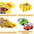 3-5 Set, 3 4 5 6 Plastic Puzzles for Kids Ages with Toy Cars (Excavator + Dump Truck), Toddler Puzzle Track Car Play