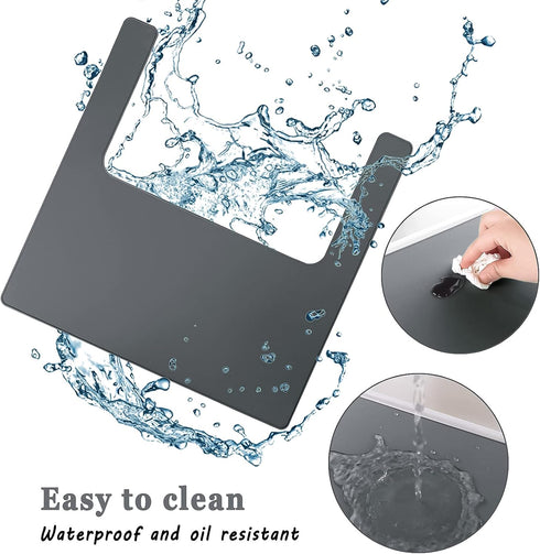 Durable High Chair Placemat - Silicone Clean and Hygienic Placemat for IKEA Antilop Highchair, Gray