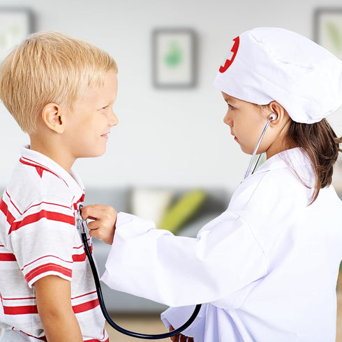 34 Playset 3-5 Doctor Kit for Kids, Pcs Kids Doctor kit for Toddlers with Medical Storage Bag & Real Stethoscope