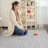 16 3/8-Inch Tebery Pieces Printed Wood Grain Interlocking Floor Tiles Thick EVA Foam Grey Puzzle Floor Mat