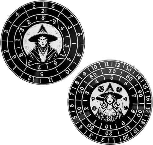 Fidget Spinner Dice 7-in-1 Metal D&D Dice Set with Built-in D4, D6, D8, D10, D%, D12, D20, Unique Spinner