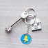 PROLOSO 48 Pcs Globe Keychains - Bulk Keyrings for Kids, World Planet Earth Theme Toy, 1 Inch