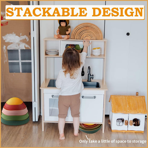 3 4 5 6 7+ makarci Balance Stepping Stones for Kids, Non-Slip Toddlers Sensory Toys Outdoor or Indoor Play, Promoting
