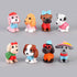 Morofme 8pcs Dog Cake Topper, Puppy Cupcake Decorations Mini Doggie Figurines Toy for Kids Birthday Party